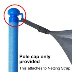 Pole Cap for 1.5 Inch Pole C shape